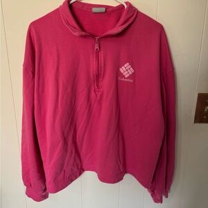 Columbia Women's Vibrant Pink Half-Zip Sweater